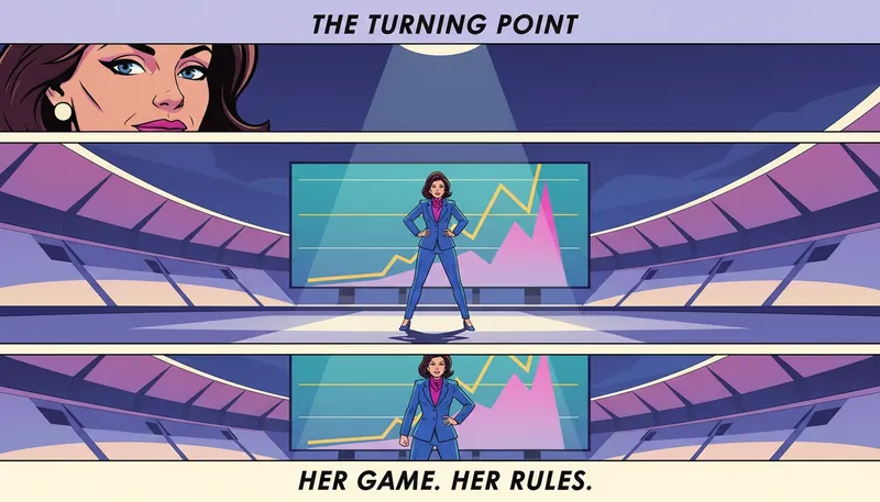 A professional overcoming productivity anxiety at work by standing ready in a spotlight like an elite athlete-devonta-smith-bestie-ai.webp