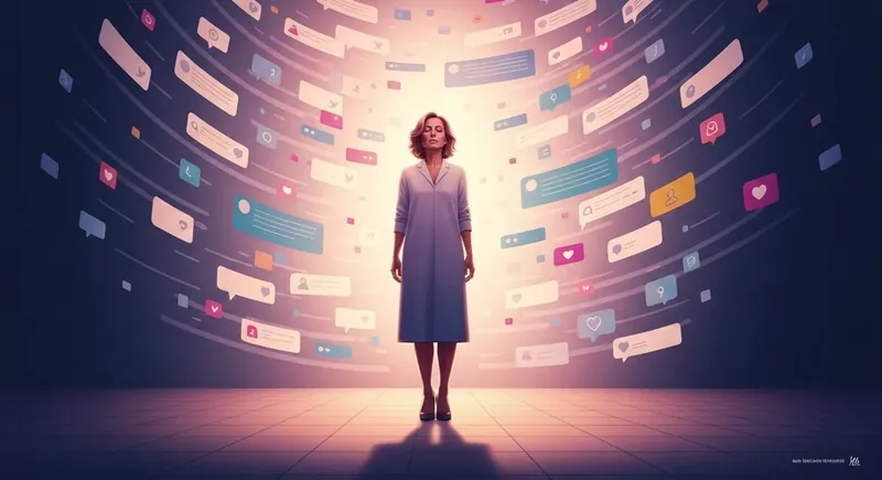 An image illustrating the concept of emotional resilience against online judgment, relevant to discussions about public figures like Selena Gomez's boyfriend. filename: psychology-judging-selena-gomez-boyfriend-bestie-ai.webp