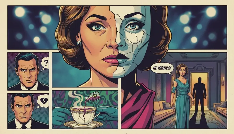 A visual metaphor for the psychology of actor typecasting, showing a woman's face partially obscured by a cracked mask, representing the struggle to separate identity from a role. Filename: psychology-of-actor-typecasting-sydney-sweeney.webp