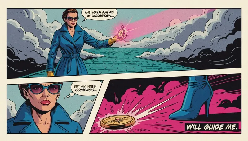 A person holding a glowing compass, illustrating the search for clarity within the psychology of moral ambiguity and confusing choices. File: psychology-of-moral-ambiguity-bestie-ai.webp