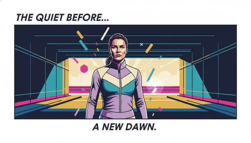 A conceptual image representing the psychology of professional patience, showing a focused professional standing in the shadows of a stadium tunnel-psychology-of-professional-patience-bestie-ai.webp