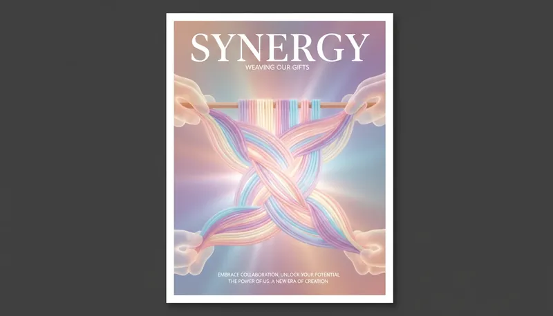 An abstract representation of the psychology of team chemistry, showing colorful individual strands weaving together to form a strong, unified whole, symbolizing group dynamics. psychology-of-team-chemistry-bestie-ai.webp