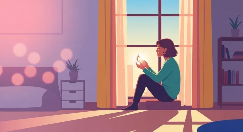 A person managing separation anxiety in adults relationships through mindfulness and internal security. separation-anxiety-in-adults-relationships-bestie-ai.webp