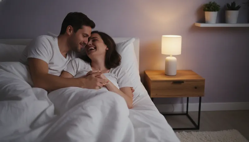 A couple sharing an intimate moment, illustrating how spicy questions to ask your boyfriend can deepen a relationship's connection. spicy-questions-to-ask-your-boyfriend-bestie-ai.webp