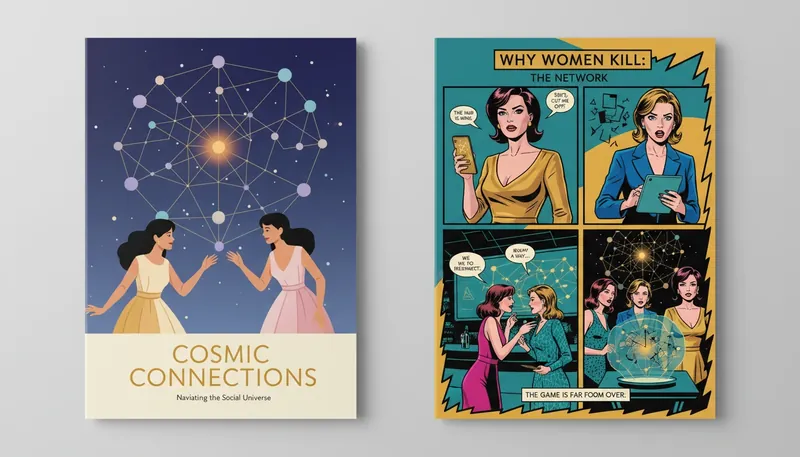 strategies-for-social-networking-kevin-bacon-bestie-ai.webp - A conceptual visualization of strategies for social networking through a golden celestial map of human connections.