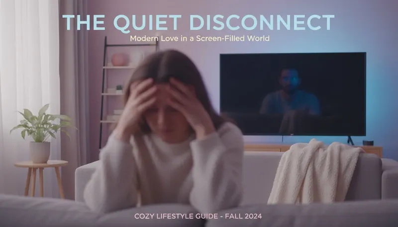 A visual representation of a partner using TV to stonewall a partner, showing the emotional distance created by a screen in a relationship. using-tv-to-stonewall-partner-bestie-ai.webp