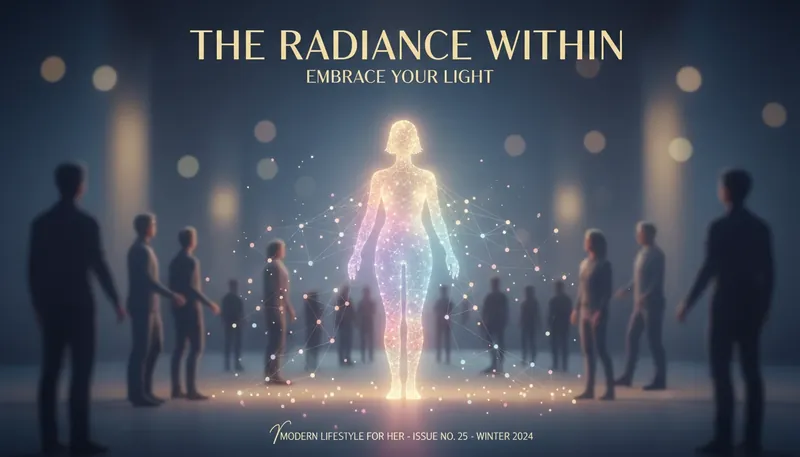 An artistic representation of what makes a man charismatic and emotionally intelligent, showing a glowing figure with personal magnetism attracting others in a room. what-makes-a-man-charismatic-and-emotionally-intelligent-bestie-ai.webp