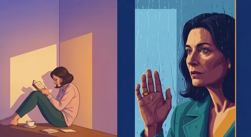 A conceptual visual representing introversion vs social withdrawal and why do i push people away-bestie-ai.webp