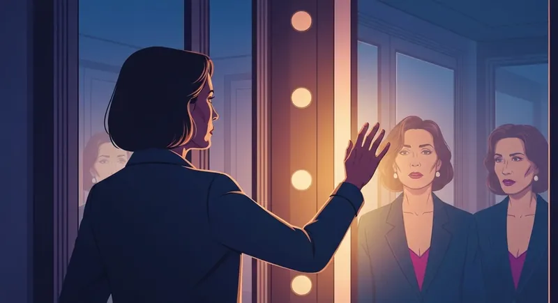 A person reflecting on low self worth in relationships in a mirror, symbolizing the struggle of why do I push people away-bestie-ai.webp