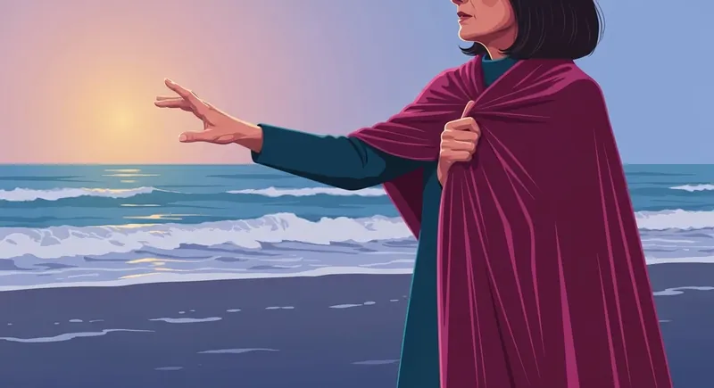 A person reflecting on why do I push people away while standing alone on a beach-bestie-ai.webp